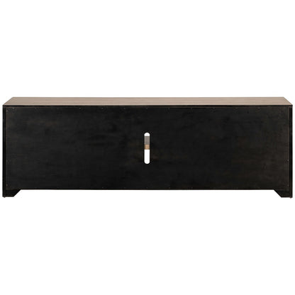 Fireplace TV Console - 82" Console With Fire FTS - Light Brown