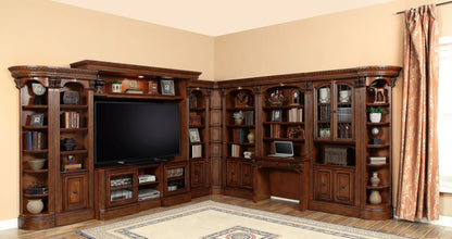 Huntington - Library Desk (2 Piece) - Antique Vintage Pecan
