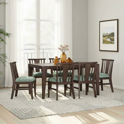 West End - Spindle Chair With Sage Green Seat