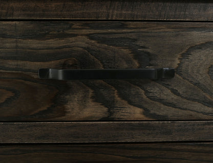 Dark Teak - Nightstand - Oil Black