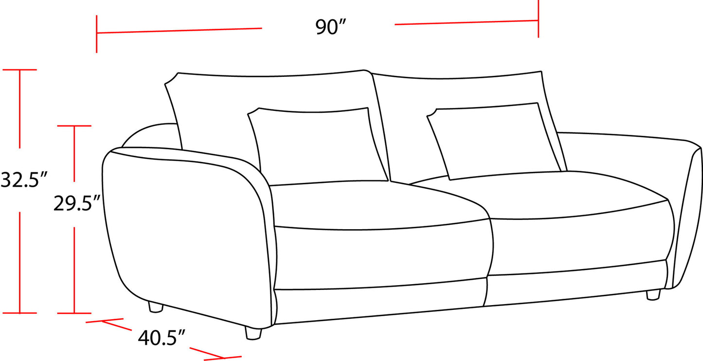 Utopia - Sofa And 2 Chair And Half - Mega Ivory