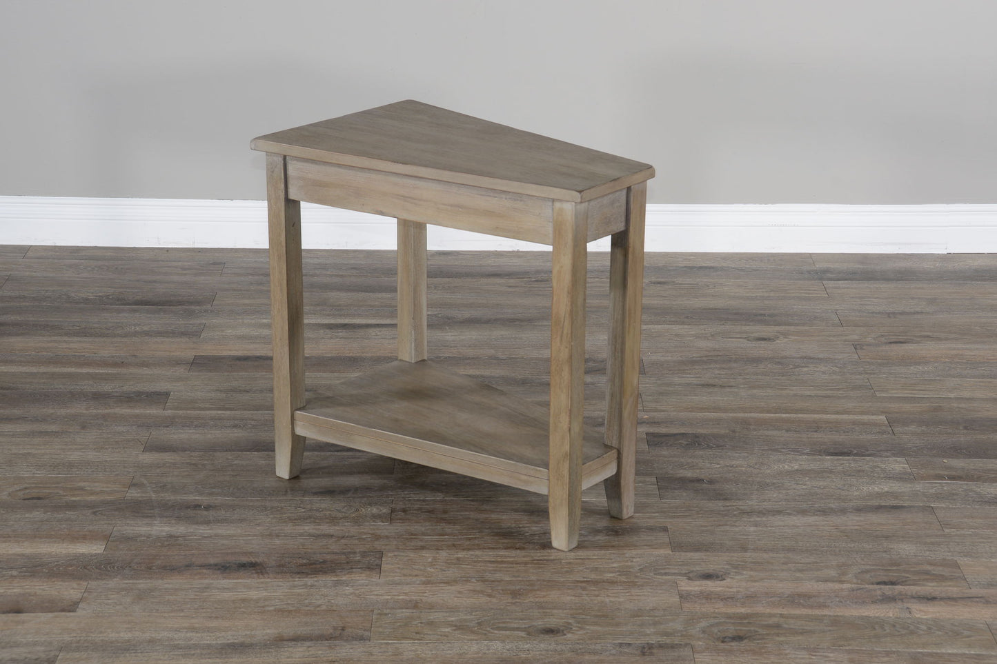 Chair Side Table - Gray - Light Brown