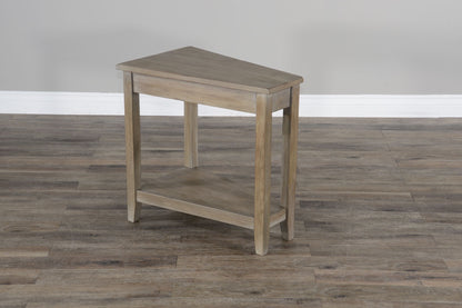 Chair Side Table - Gray - Light Brown