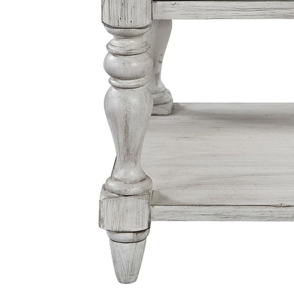 Farmhouse Reimagined - 1 Drawer Nightstand - Antique White / Chestnut Tops
