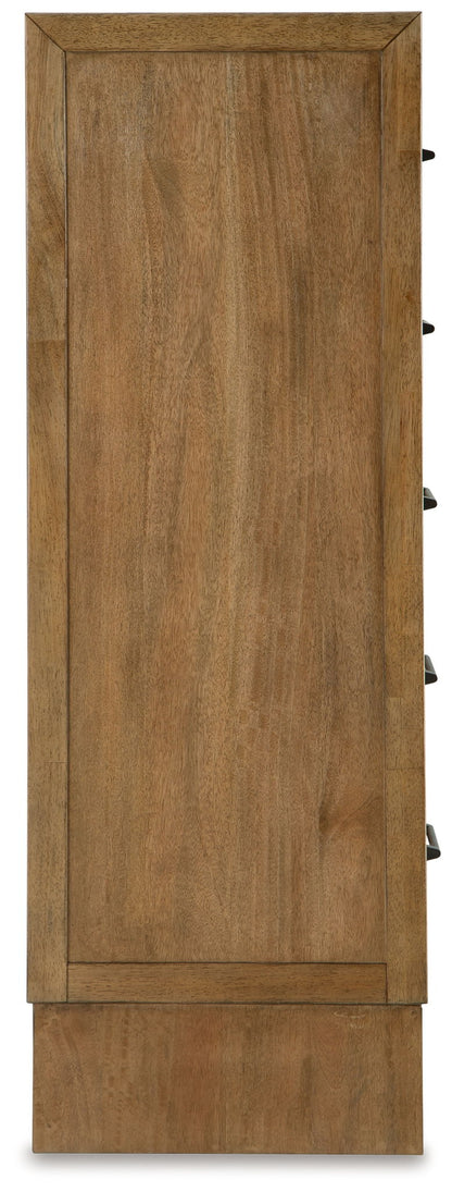 Sherbana - Five Drawer Chest - Light Brown