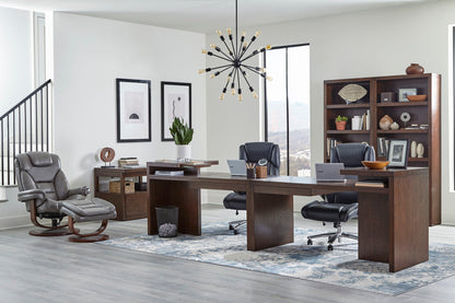 Monarch - Manual Reclining Swivel Chair and Ottoman