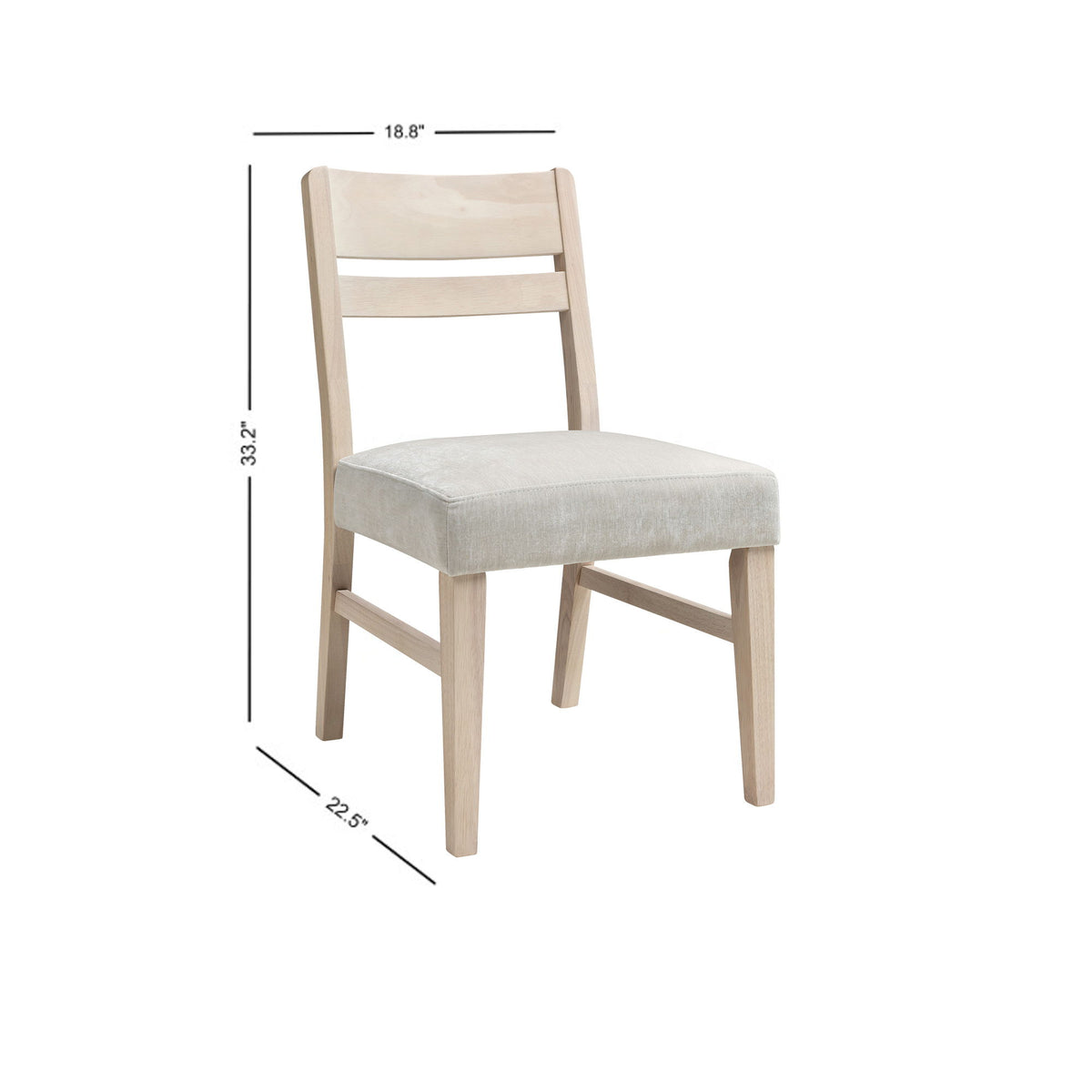 West End - Ladder Chair With Ivory Seat