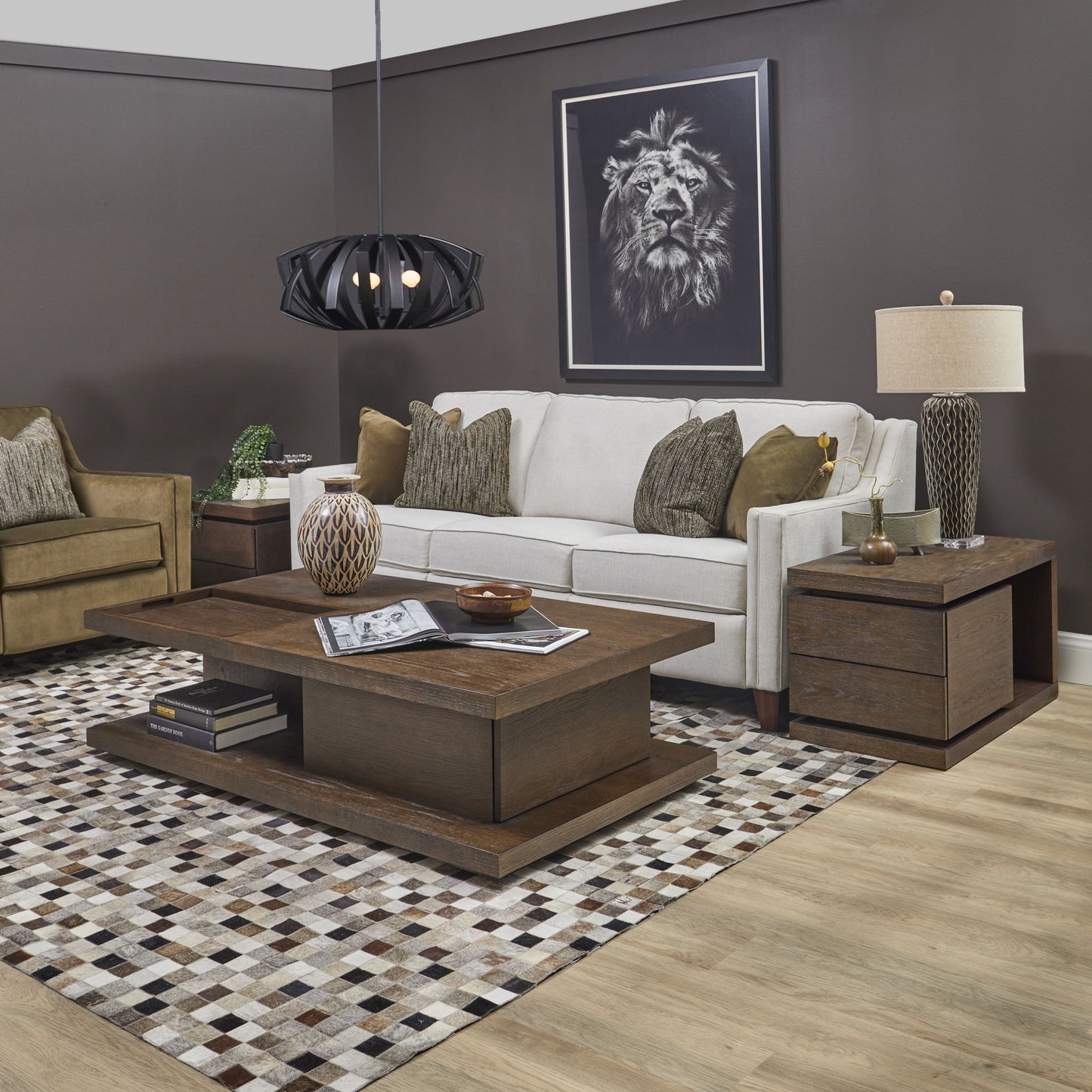 Athens - End Table - Chocolate Brown
