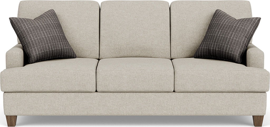 Moxy - Fabric Sofa, T-Shaped Seat Cushion, Straight Track Arms