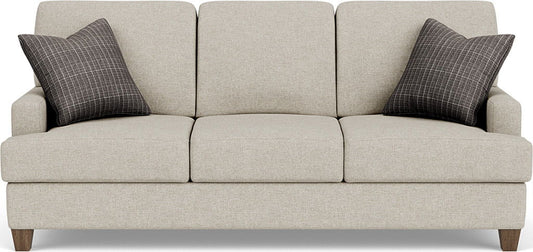 Moxy - Fabric Sofa, T-Shaped Seat Cushion, Straight Track Arms