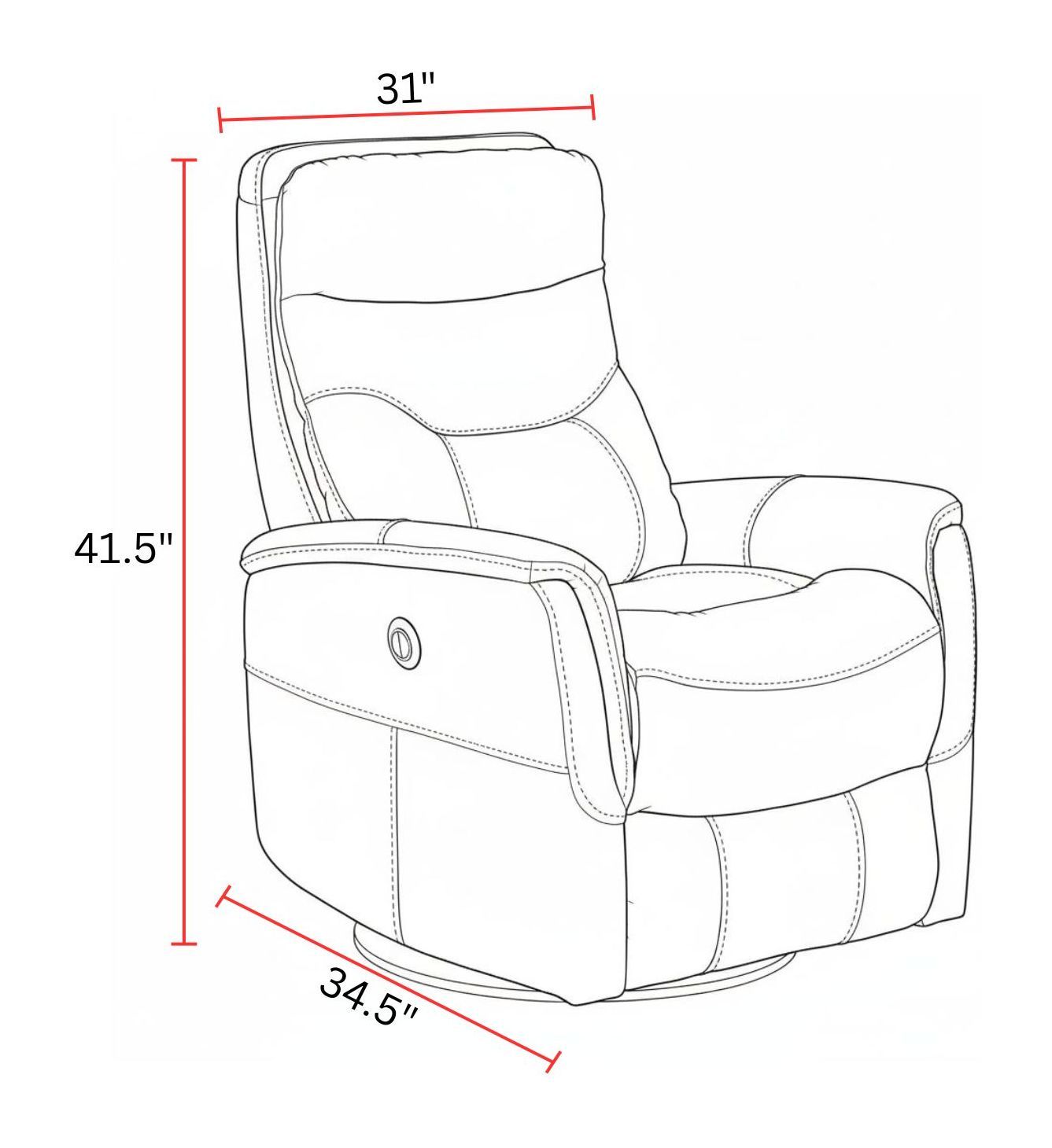 Gemini - Power Swivel Glider Recliner (Set of 2)