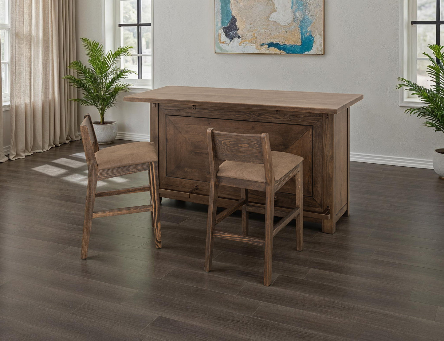 Novus Lodge - Bar - Walnut Brown