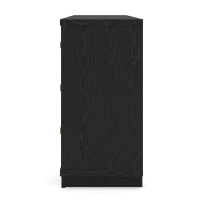 Kozmour - Six Drawer Dresser - Black / Brown