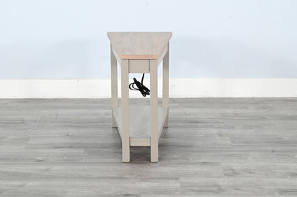 Chair Side Table With Power Strip