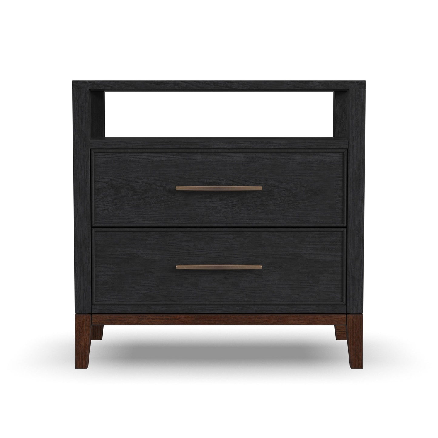 Waterfall - Nightstand - Black