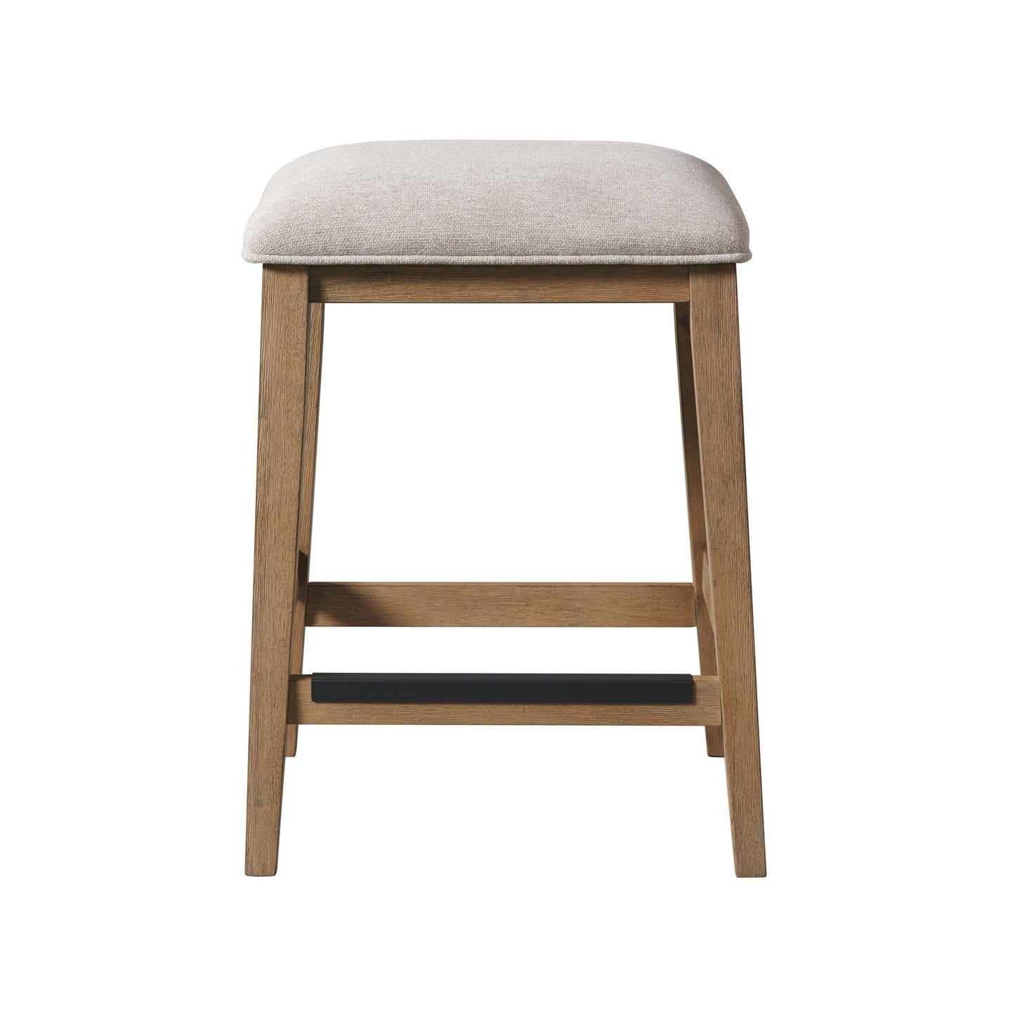 Landmark - Backless Stool - Weathered Oak