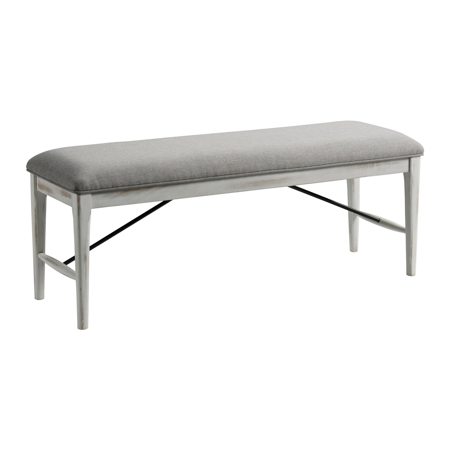 Modern Rustic - Dining Bench - Weathered White