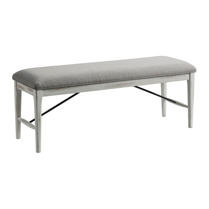Modern Rustic - Dining Bench - Weathered White