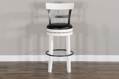 Carriage House - Barstool With Back & Swivel Cushion Seat