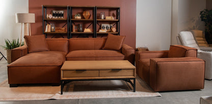Carter - Double Chair - Aumerry New Buck Rust