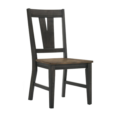 Harper - Splat Chair - Brushed Brown / Pecan