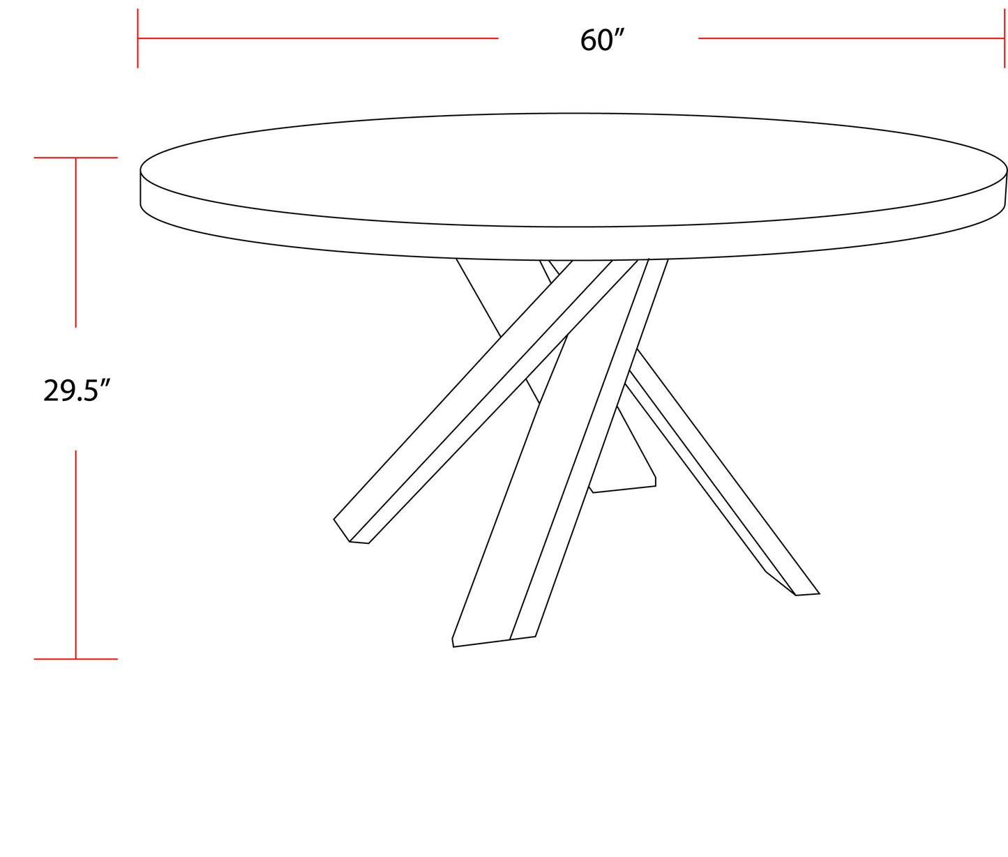 Crossings - Downtown Round Dining Table - Amber
