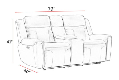 Atlantis - Power Zero Gravity Console Loveseat
