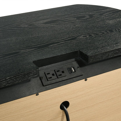 Skyline - 2 Drawer Nightstand - Onyx