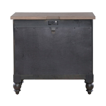 Americana Farmhouse - Bedside Chest With Charging Station