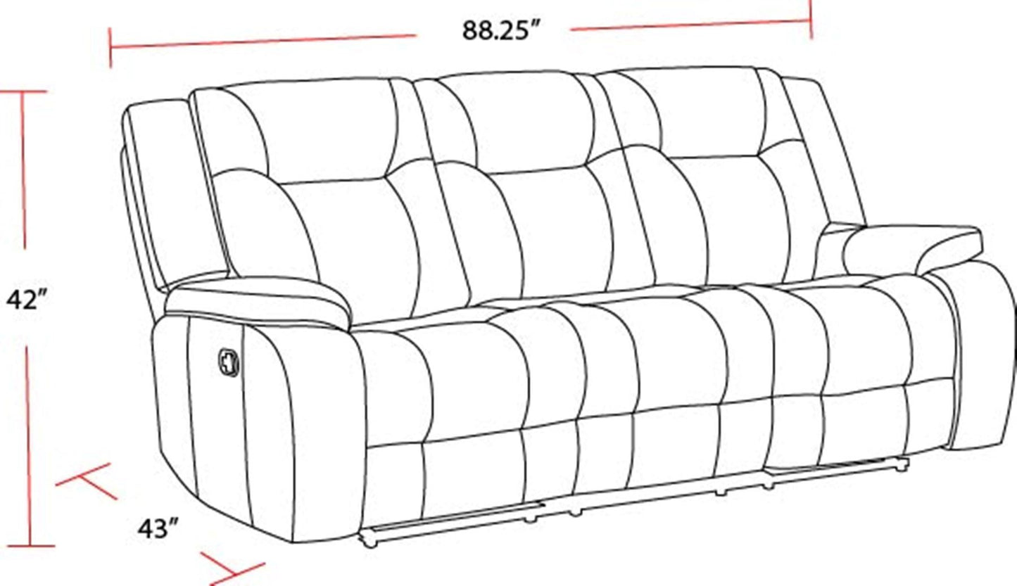 Blake - Manual Glider Reclining Sofa And 2 Recliners - Desert Taupe