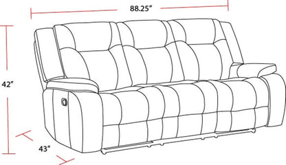 Blake - Manual Glider Reclining Sofa And 2 Recliners - Desert Taupe