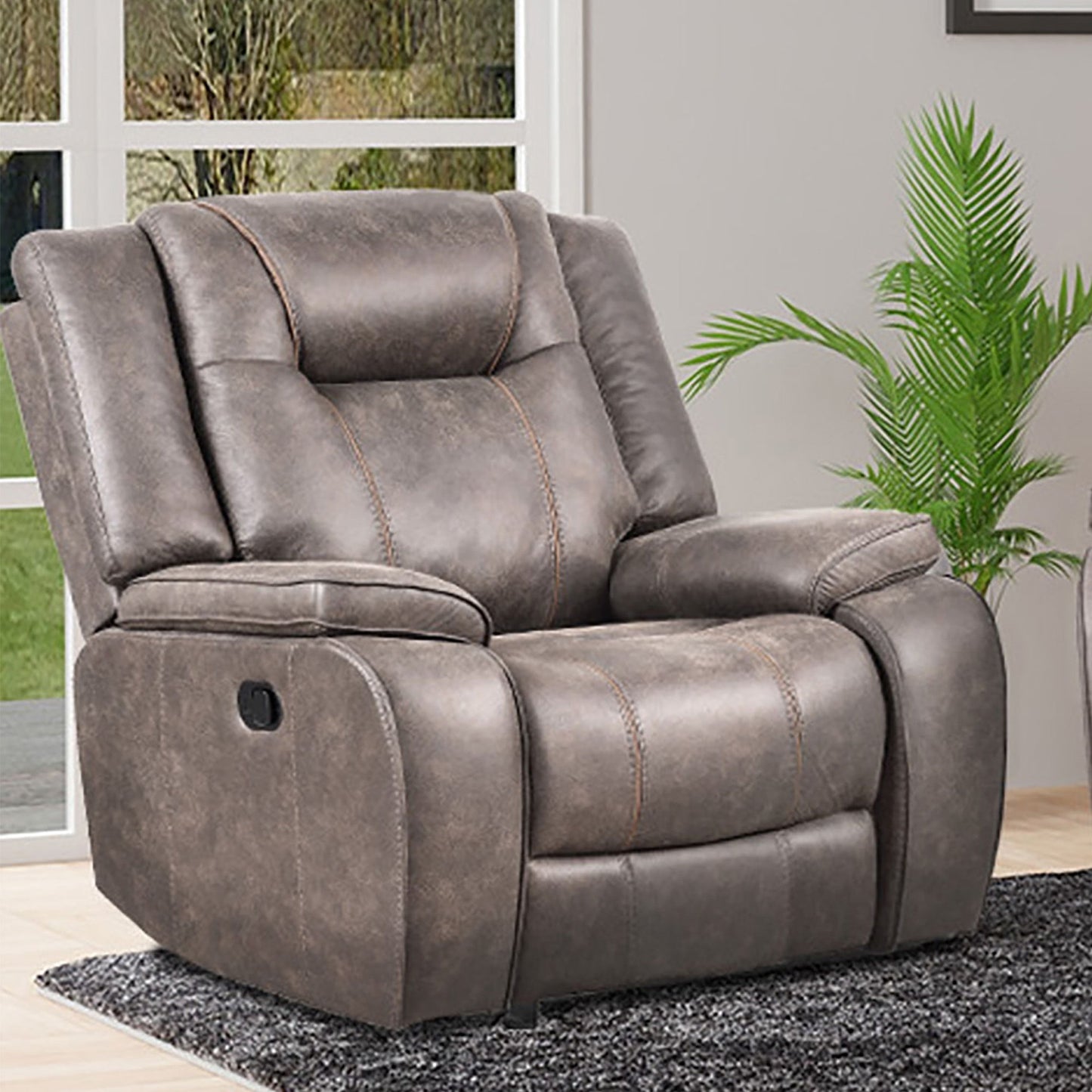 Blake - Manual Glider Reclining Sofa And 2 Recliners - Desert Taupe