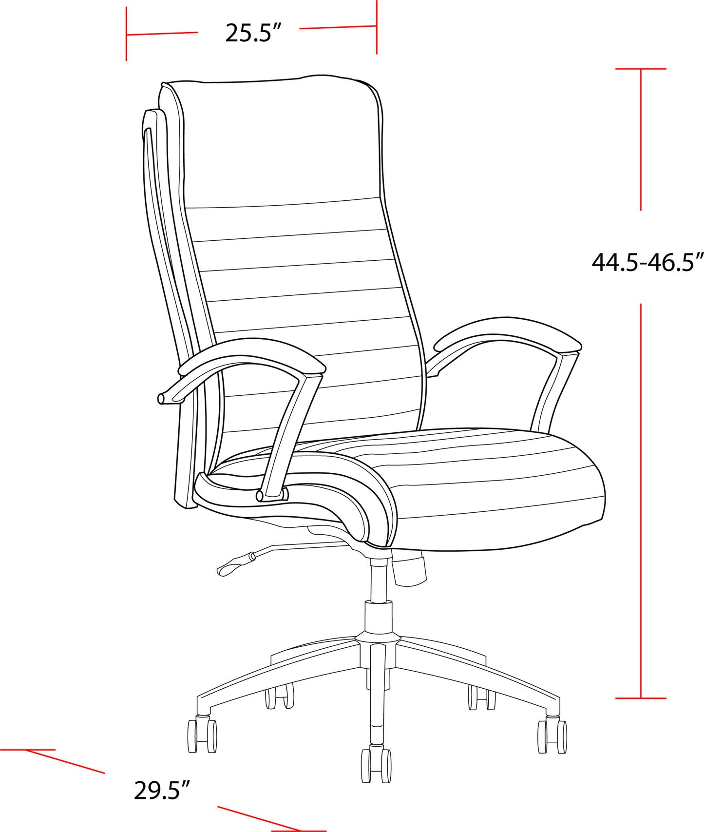 Dc#370 - Leather Desk Chair