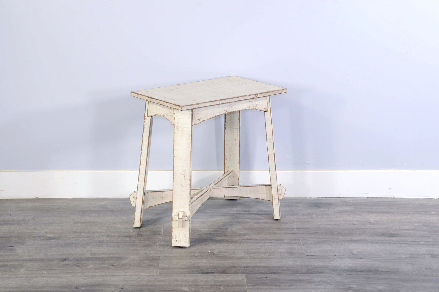 Marina - Chair Side Table - White Sand