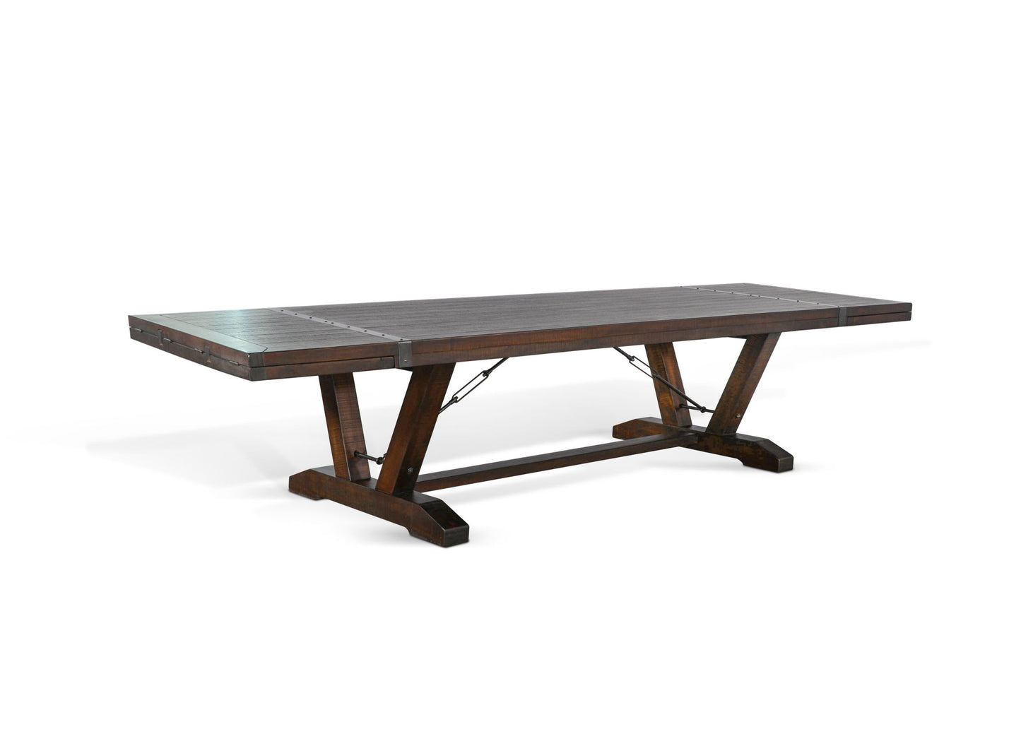 Homestead - Yellowstone Dining Table With Extensions With Folding Leaves - Tobacco Leaf