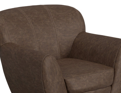 Tamesis - Swivel Accent Chair Armchair - Chocolate Brown