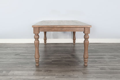 Sierra - Rectangular Extension Dining Table With Turned Legs - Amber