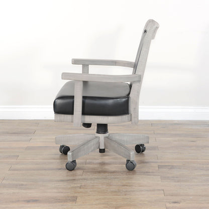 Alpine - Game Chair With Casters, Cushion Seat & Back - Gray
