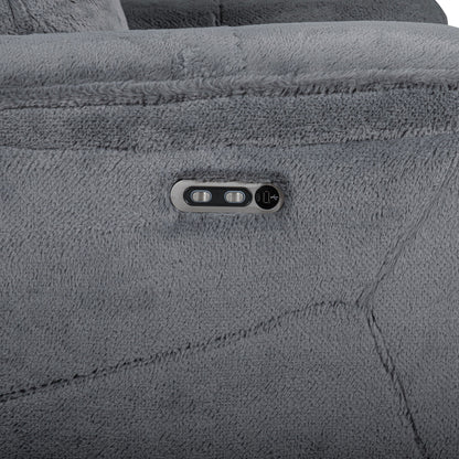Teddy - Recliner With Power Headrest & Footrest - Gray