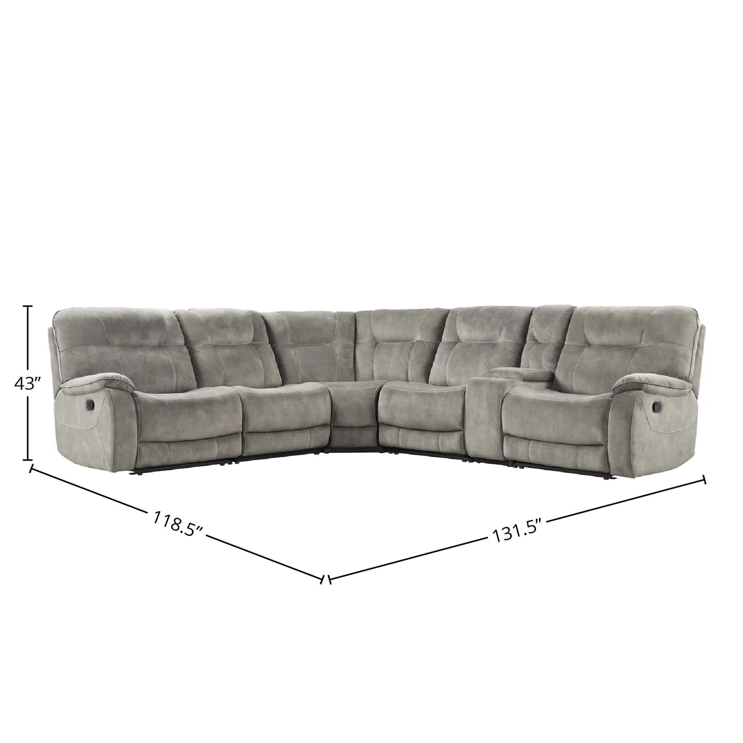 Cooper - Modular Manual Reclining Sectional
