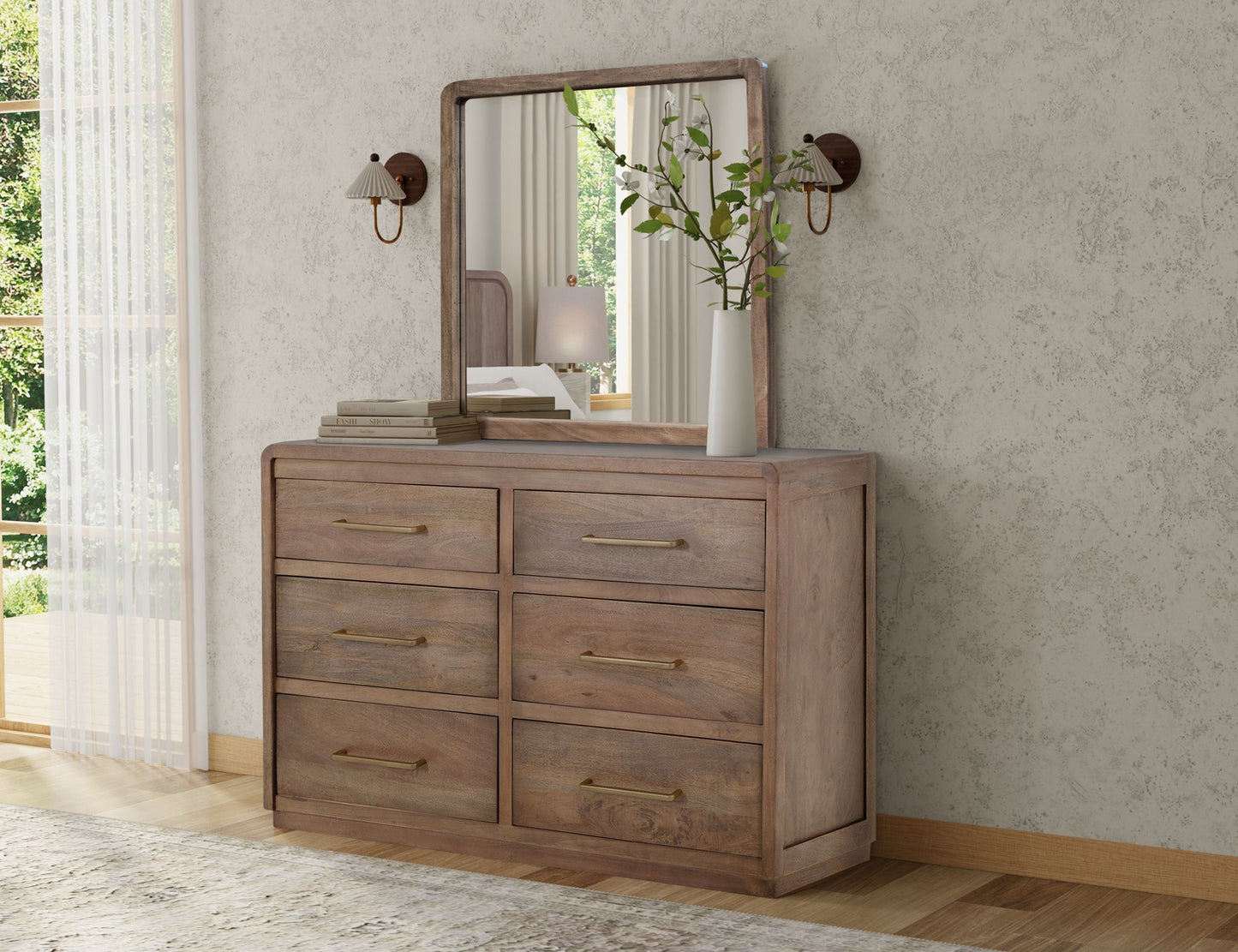 Mezquite - Mirror - Brown