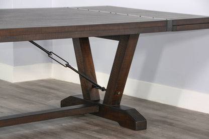 Yellowstone Folding Leaf Extension 6 Piece Dining Set - Tobacco Leaf