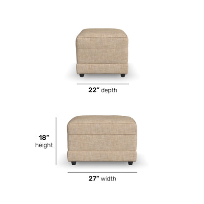 Aggie - Fabric Ottoman