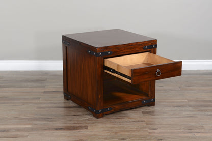 Santa Fe - 24" End Table - Dark Chocolate