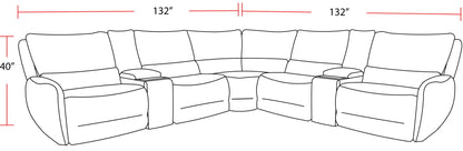 Stellar - Modular Power Reclining Sectional