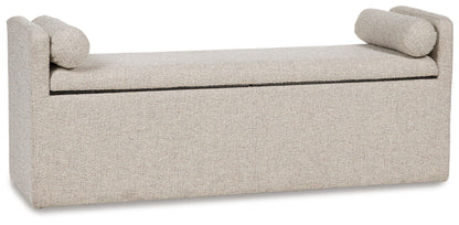 Galliden - Beige - Large Upholstered Dining Room Bench