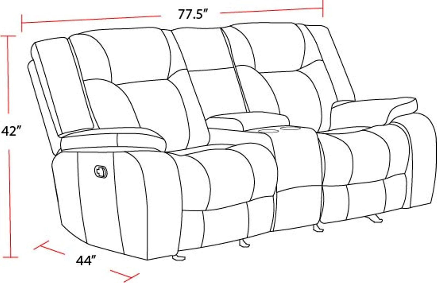 Blake - Reclining Console Loveseat - Desert Taupe
