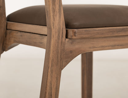 Balam - 30" Barstool (Set of 2) - Light Brown / Dark Brown