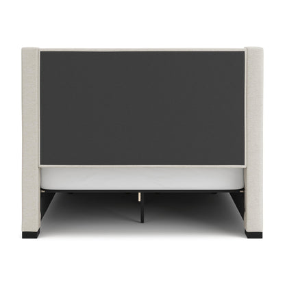 Brozmont - Queen Upholstered Storage Bed - Oatmeal