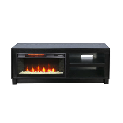 Napa - Console With Fireplace Insert Option - Black